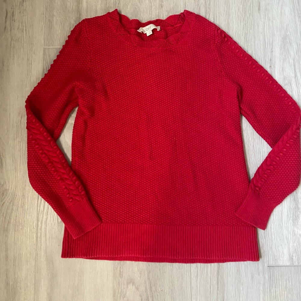 Loft size small red sweater